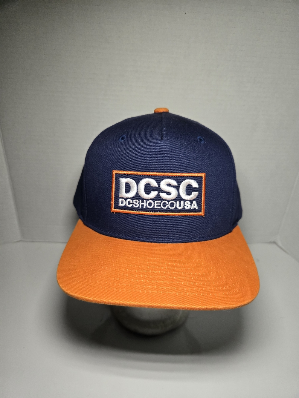 STARTER Navy and Orange DCSC Snapback Hat